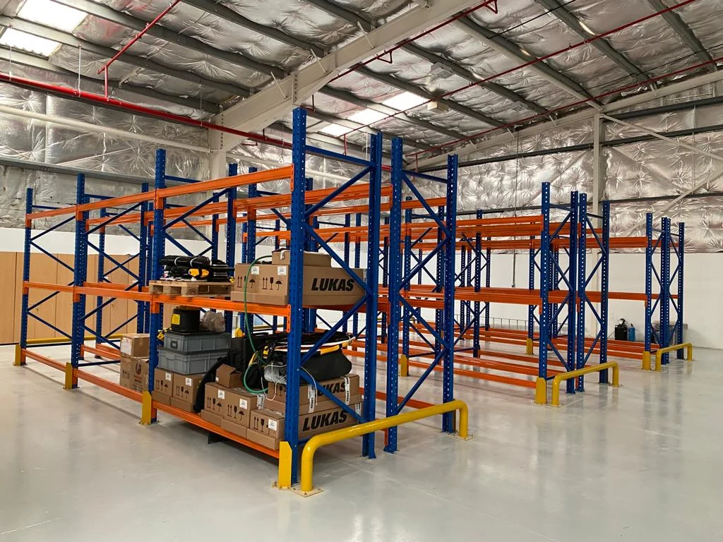 Warehouse pallet racking installation